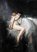 gyz Nymth and Cupid Art A4 Photo Print
