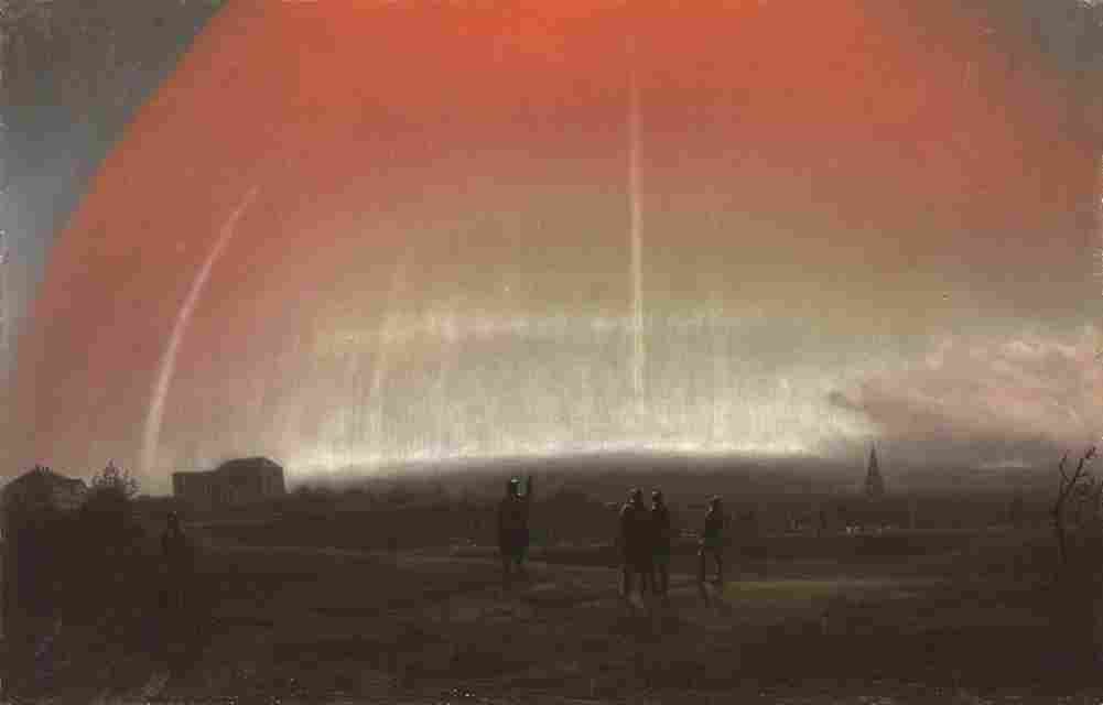 hagen northern lights Art A4 Photo Print