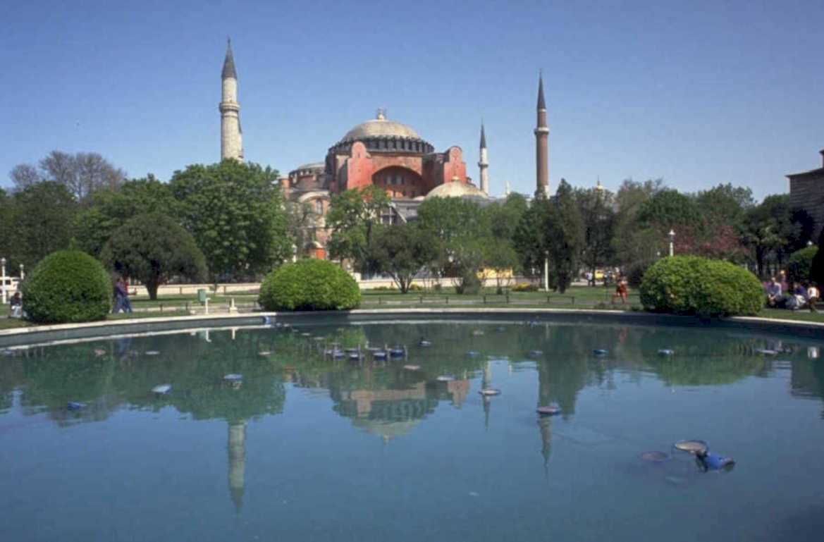 hagia sophia reflection 1980s 1990s A4 Photo Print