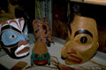 haida masks display 1980s 1990s A4 Photo Print