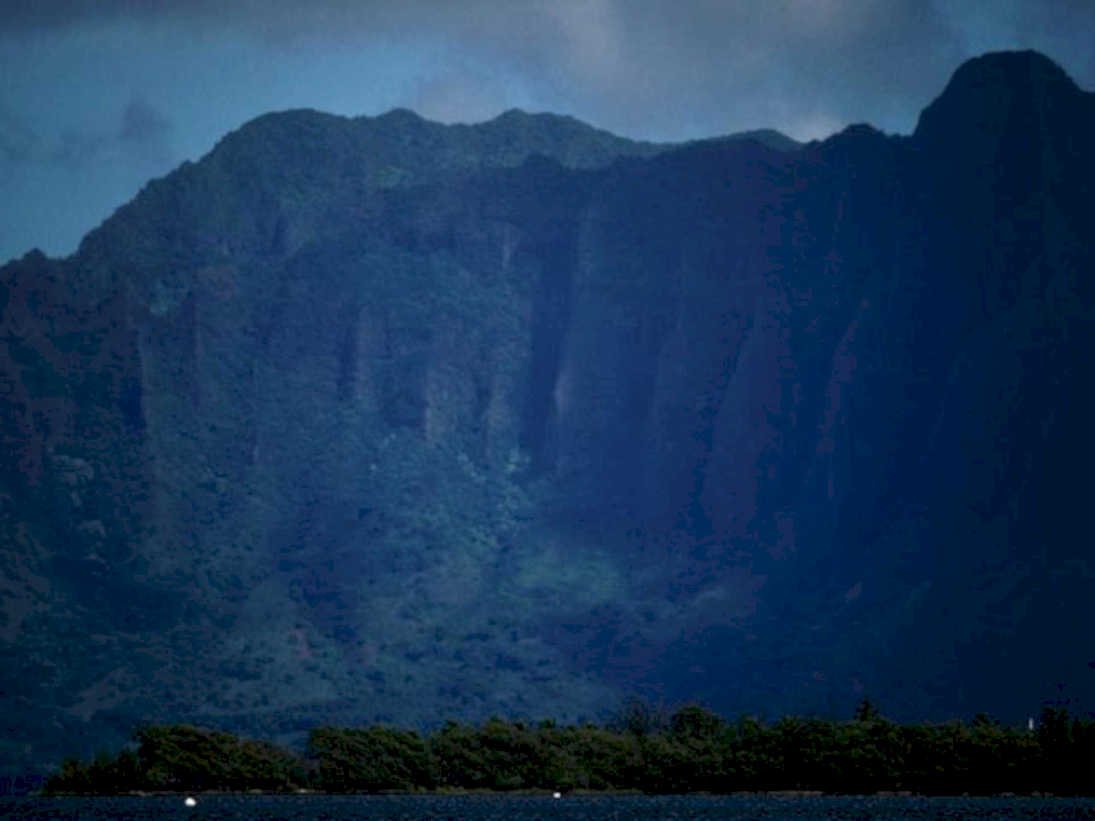 haleakala mountains storm1980s 1990s A4 Photo Print