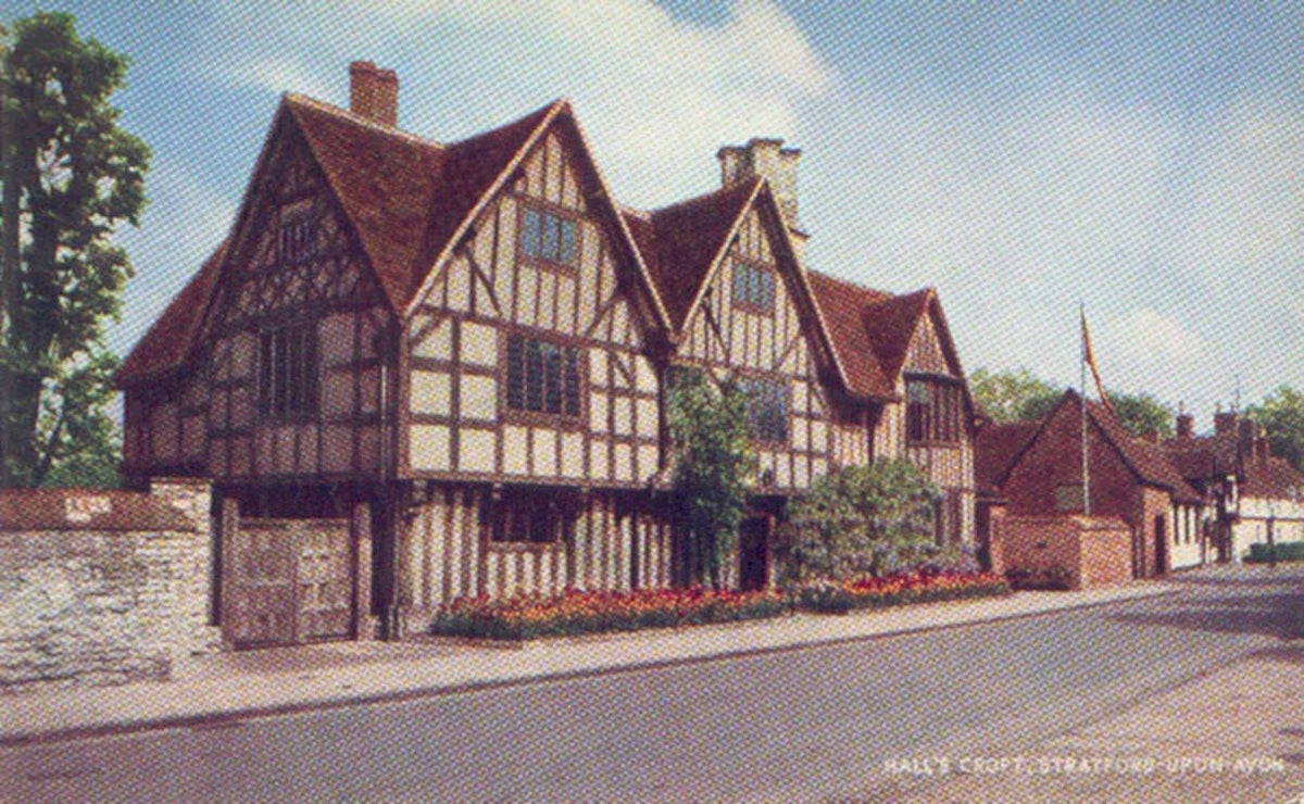 halls croft stratfordVintage 1880s 1900s A4 Photo Print
