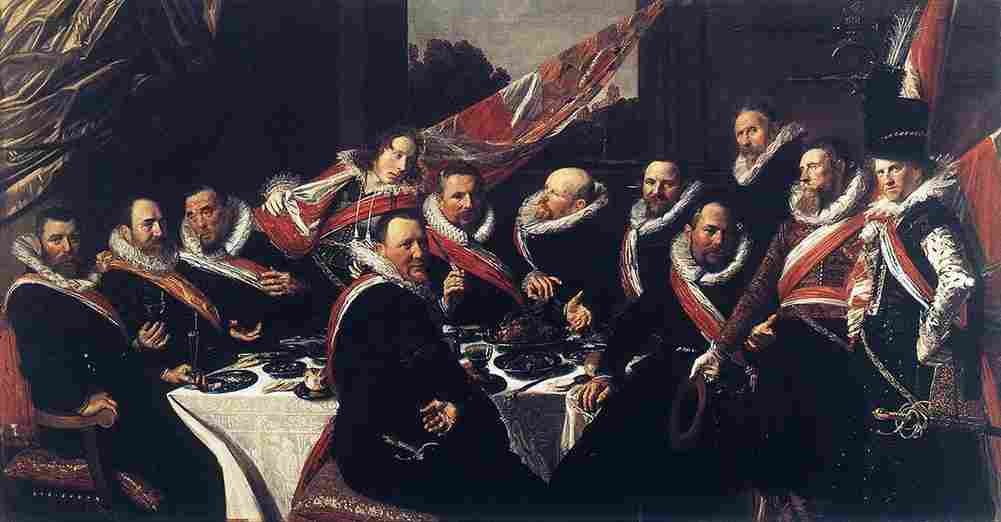 hals Banquet of the Officers of the Saint George Civic Guard Art A4 Photo Print