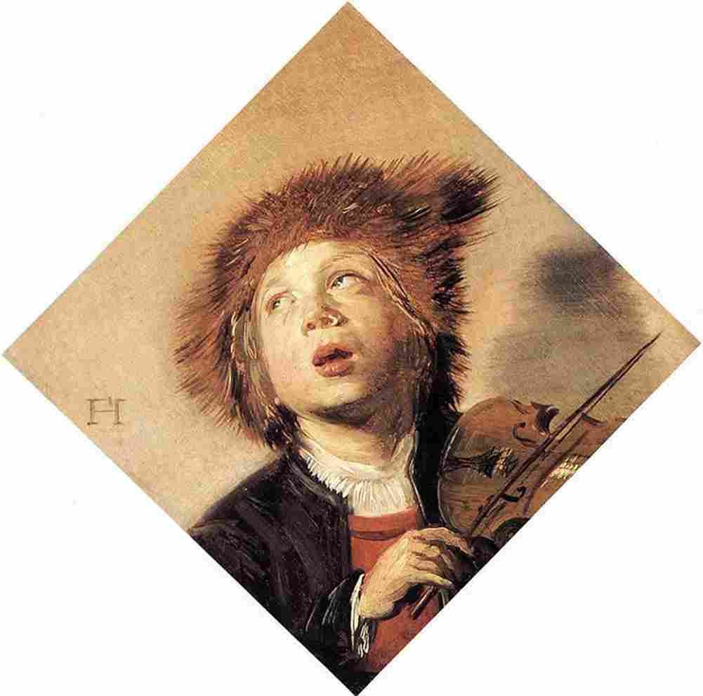 hals Boy Playing a Violin Art A4 Photo Print