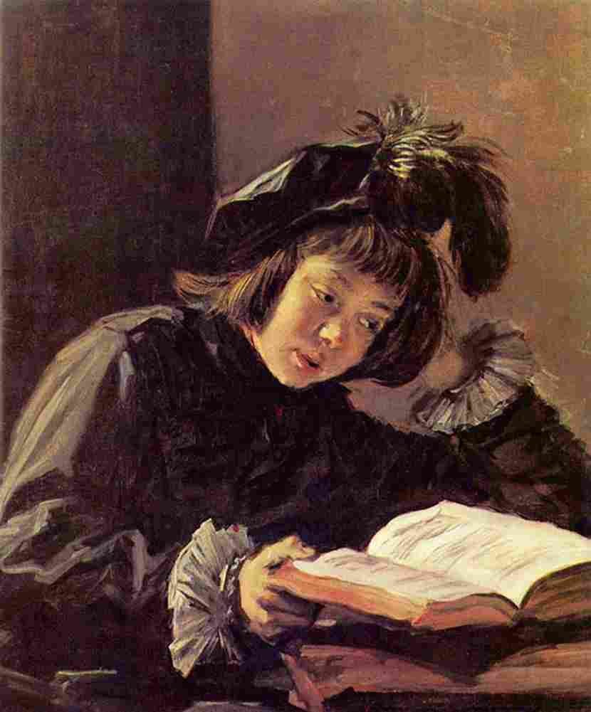 hals Boy Reading Art A4 Photo Print