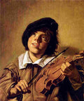 hals Boy Violin Playing Art A4 Photo Print