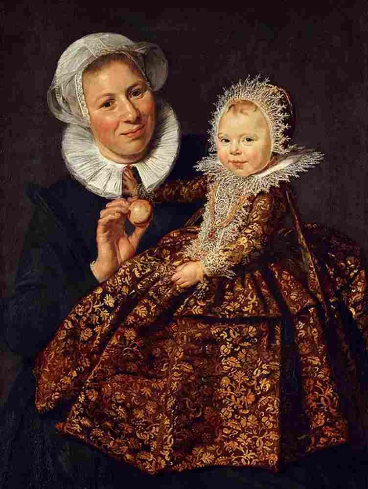 hals Catharina Hooft with her Nurse Art A4 Photo Print