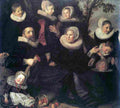 hals Family Portrait in a Landscape Art A4 Photo Print