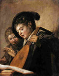hals Two Boys Singing Art A4 Photo Print