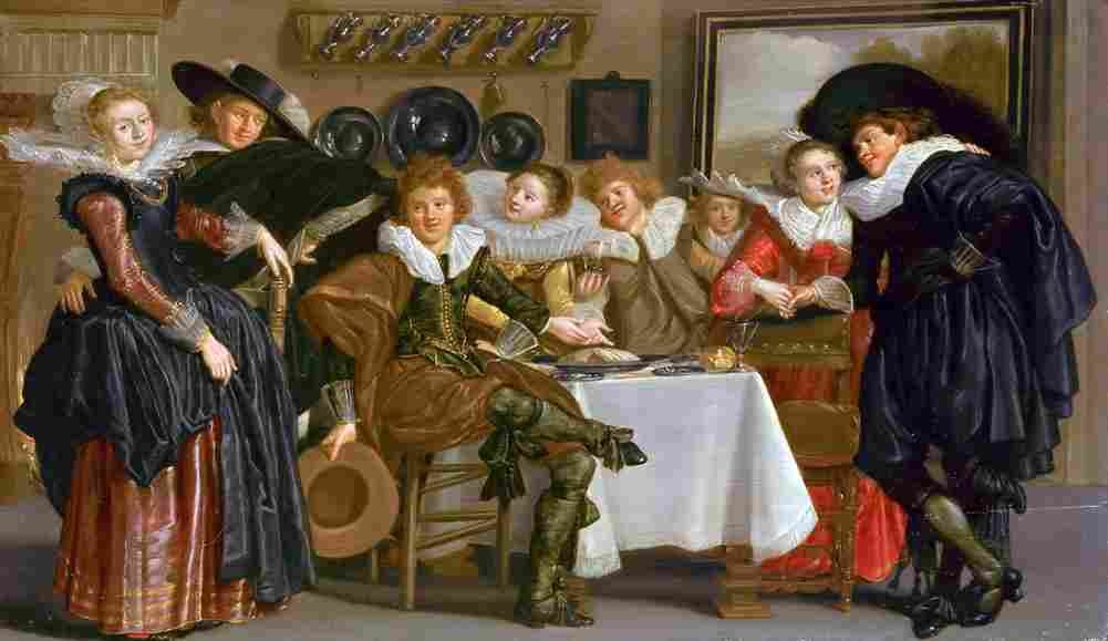 hals dirck merry company Art A4 Photo Print