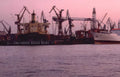 hamburg cargo ships Vintage A4 Photo Print
