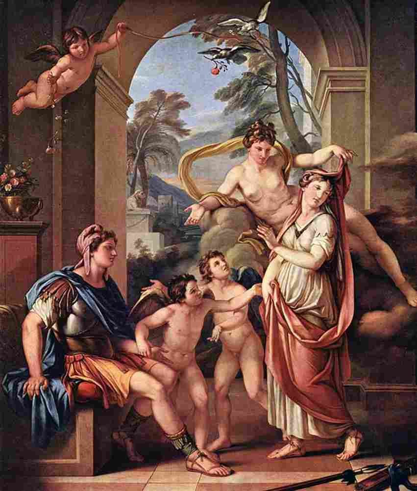 hamilton gavin Venus giving Helen to Paris as his Wife Art A4 Photo Print
