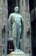 hamilton statue trinity Vintage A4 Photo Print