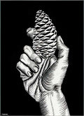 hand with fir cone mc escher 1921 A4 Photo Print