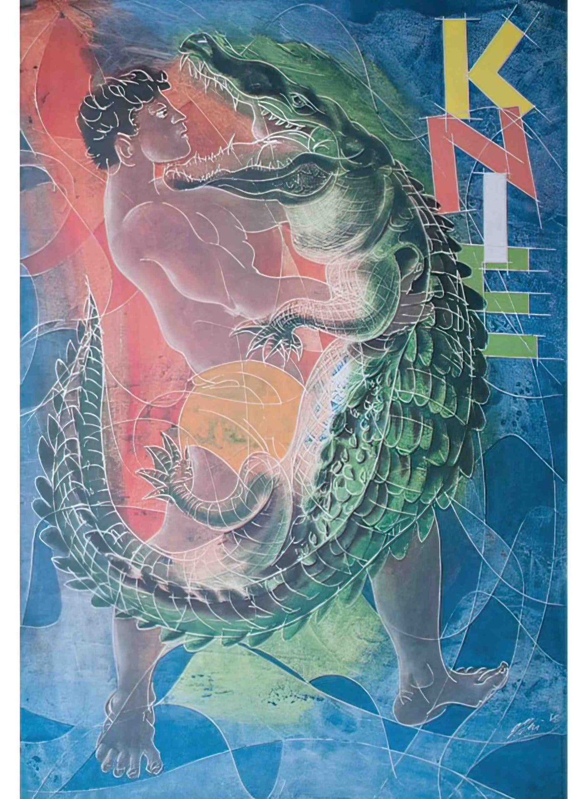 hans erni knie 1989 128 Advert A4 Photo Print
