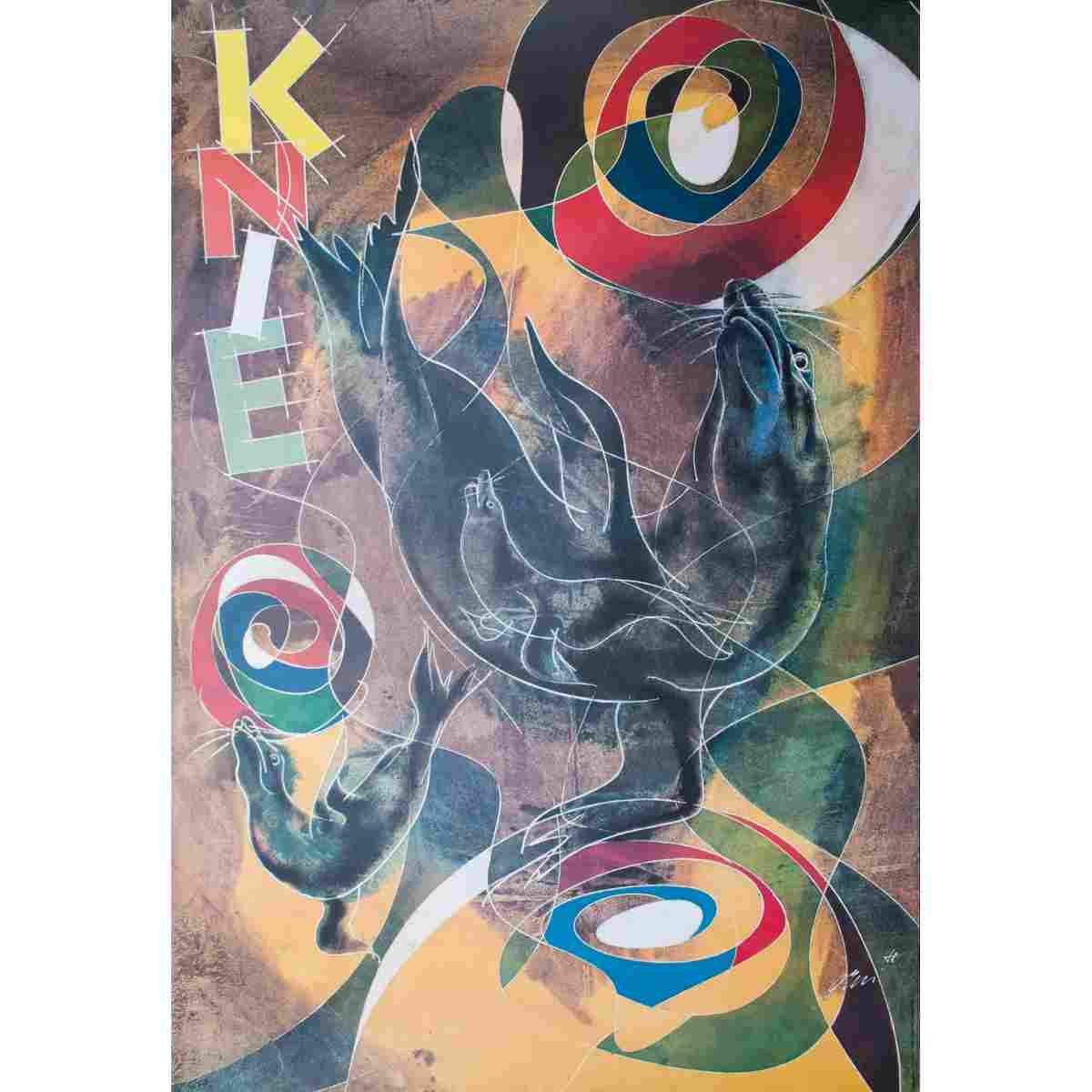 hans erni knie 1989 137 Advert A4 Photo Print