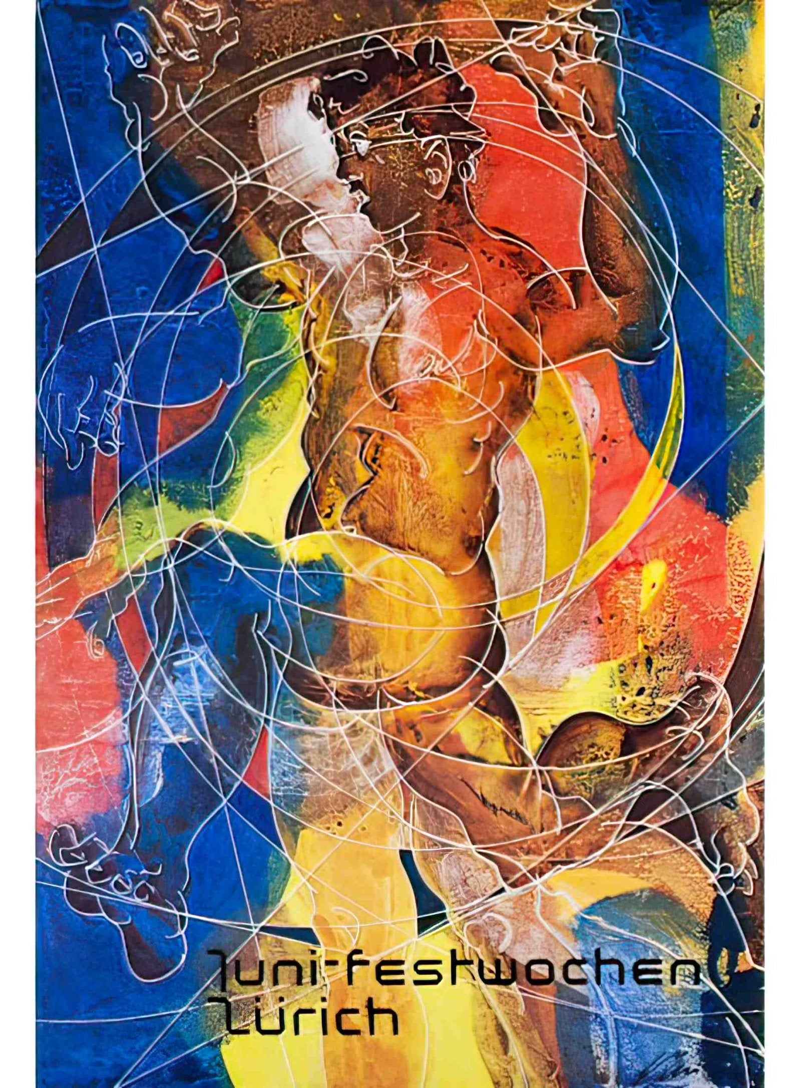 hans erni mensch mythos mask 1988 22 Advert A4 Photo Print