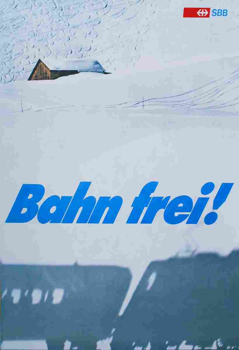 hans rausser piste libre cff 1980 5 Advert A4 Photo Print