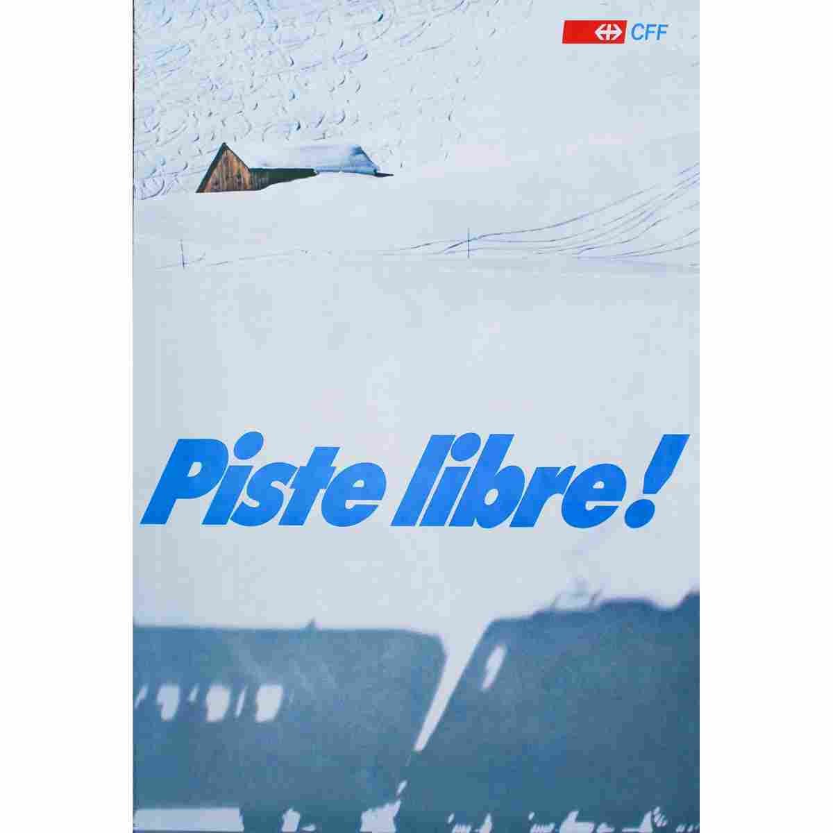 hans rausser piste libre cff 1980 7 Advert A4 Photo Print