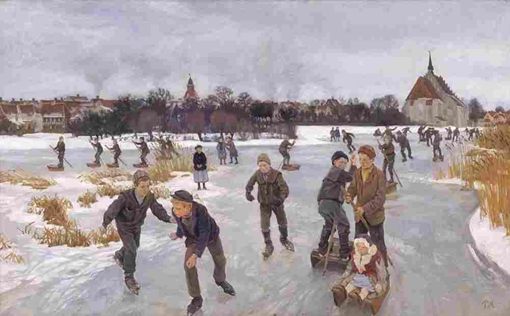 hansp On the ice Behind Faborg Art A4 Photo Print