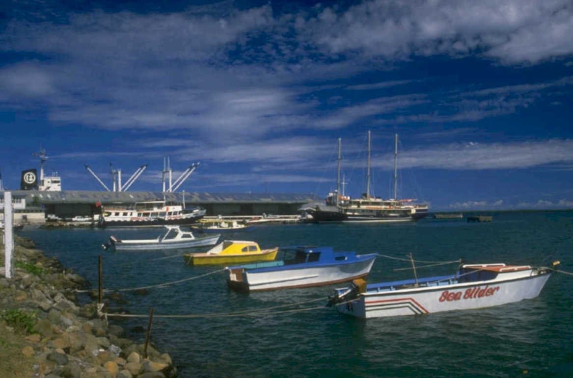 harbor boats chile 1980s 1990s A4 Photo Print