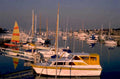 harbor boats sunset 1980s 1990s A4 Photo Print 42