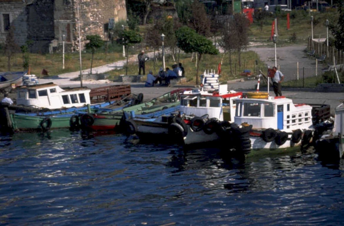 harbor boats turkey 1980s 1990s A4 Photo Print