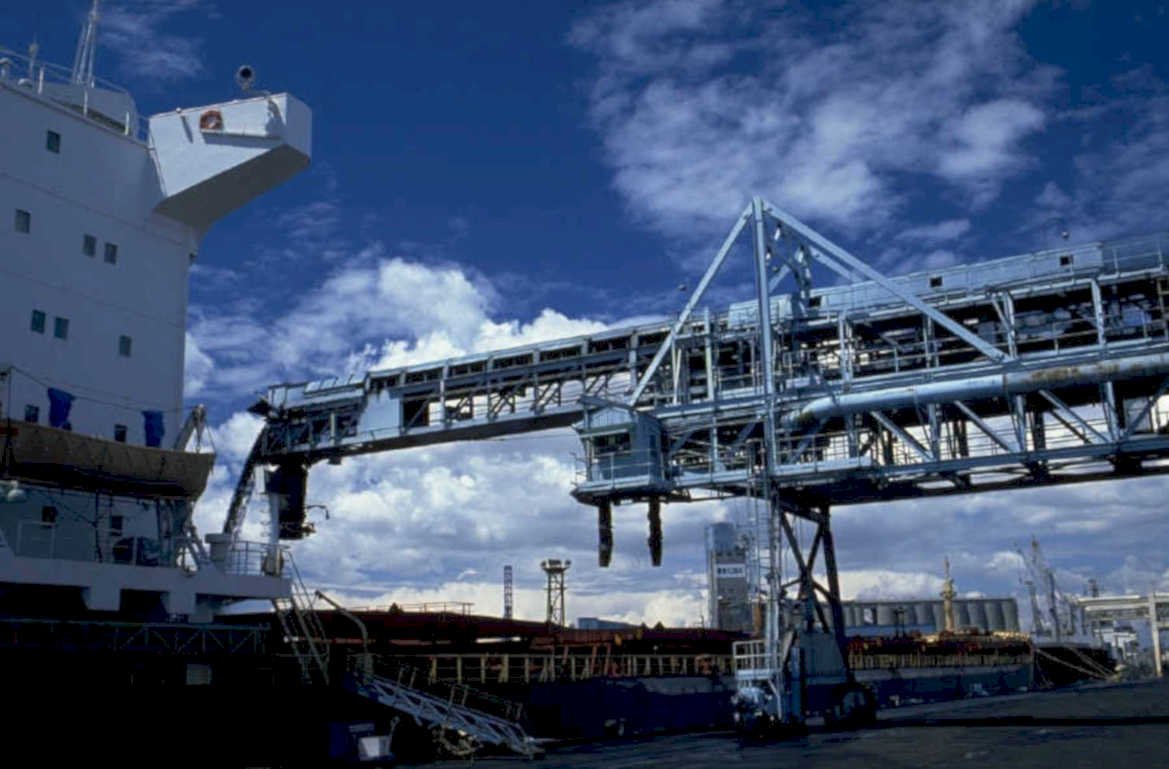 harbor crane ships 1980s 1990s A4 Photo Print