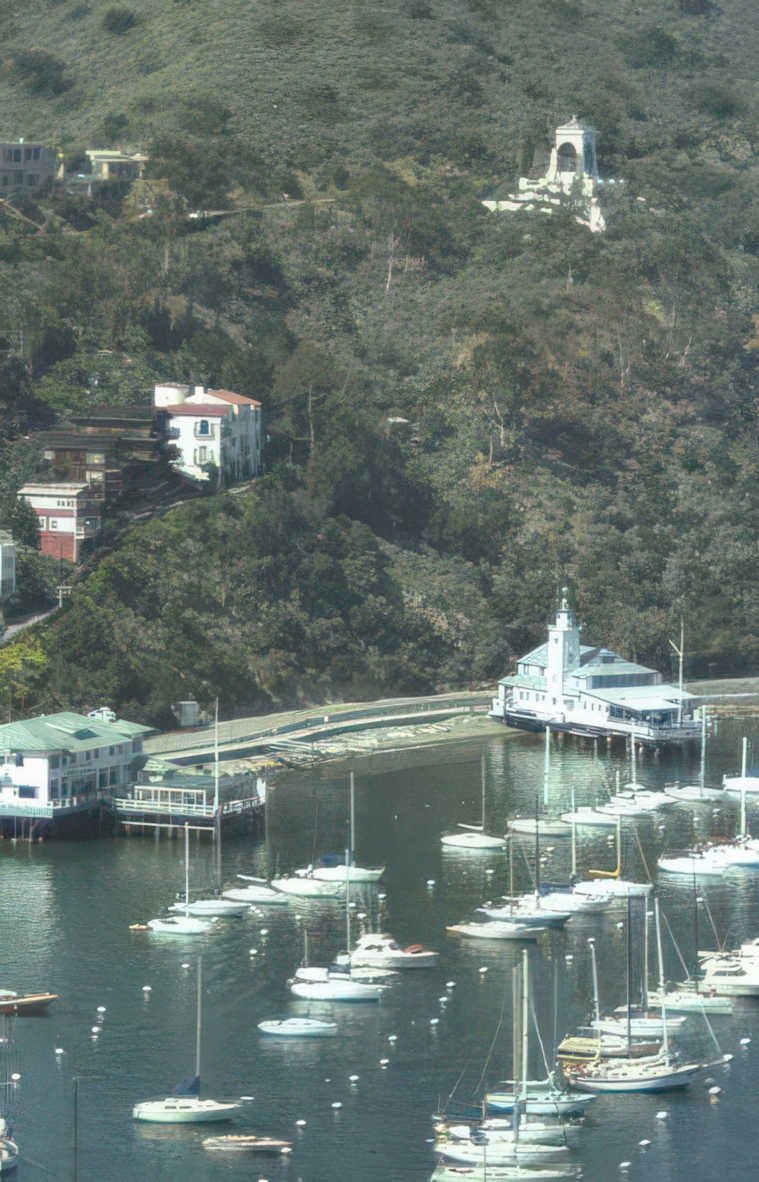 harbor sailboats point Vintage A4 Photo Print