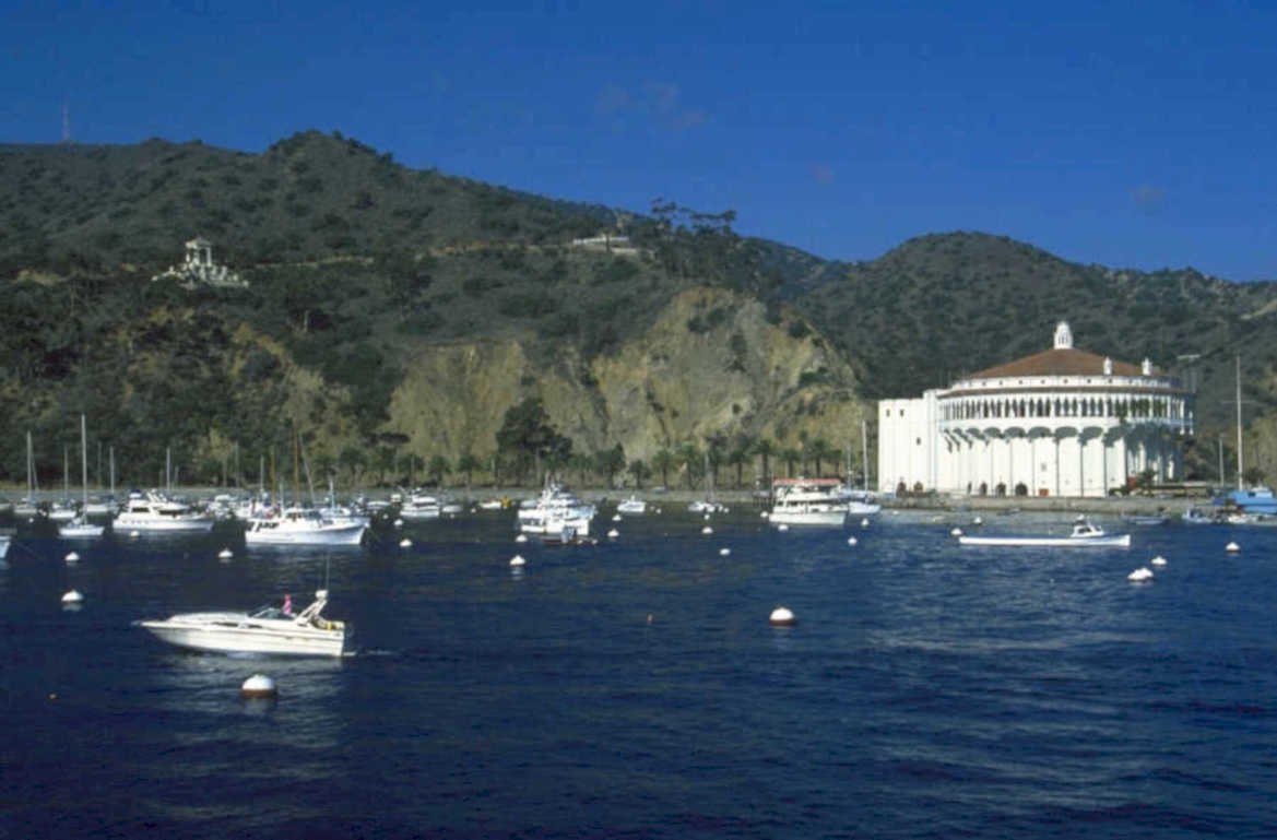 harbor sailboats view 1980s 1990s A4 Photo Print