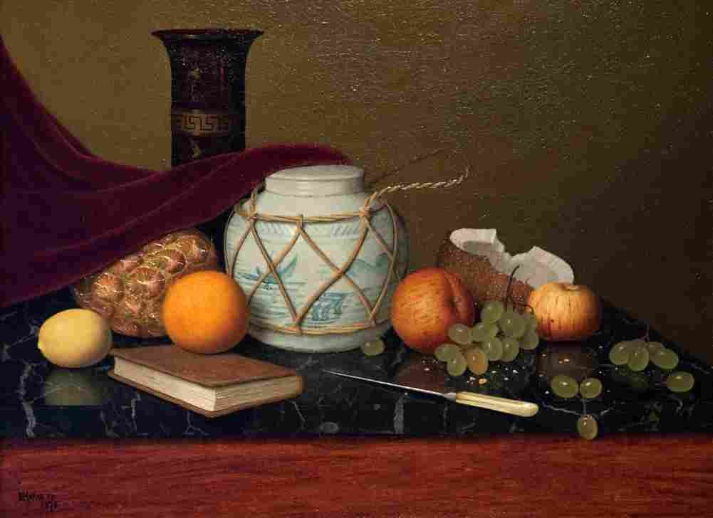 harnett still life with ginger jar Art A4 Photo Print