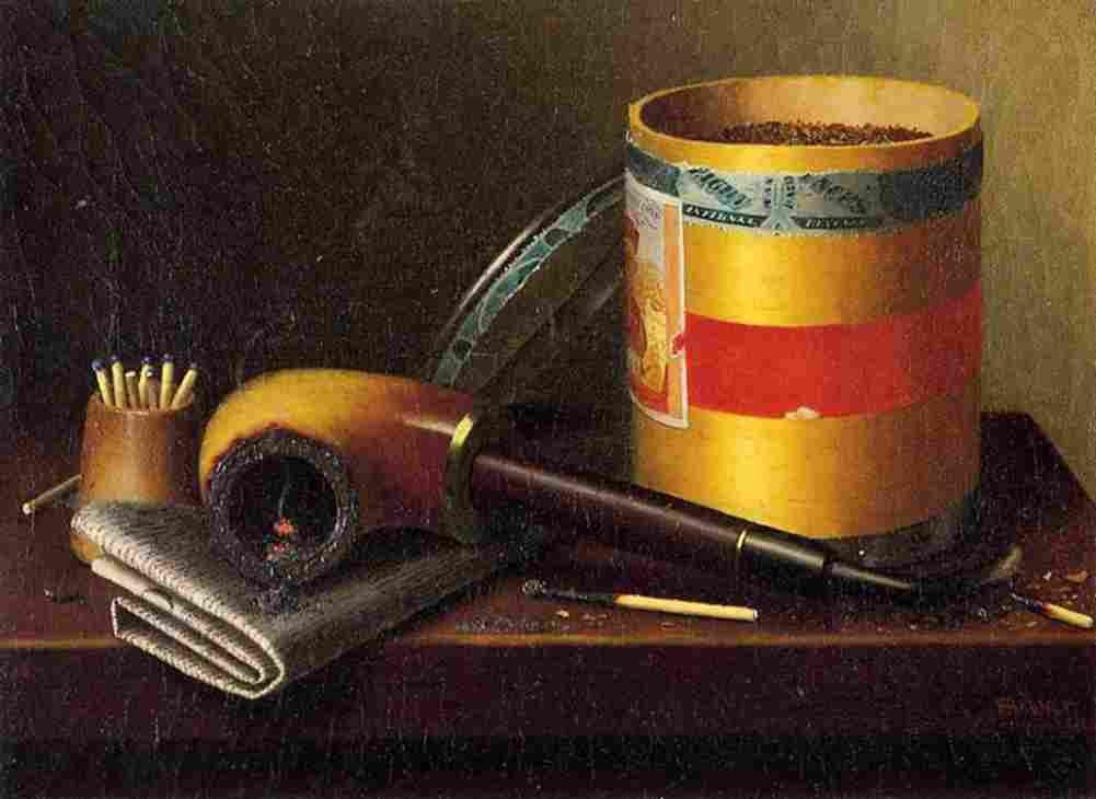 harnett still life with pipe Art A4 Photo Print