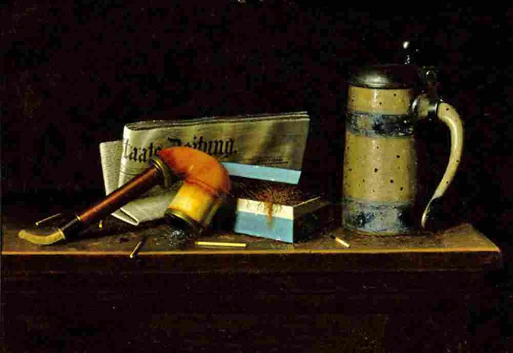 harnett with the staats zeitung Art A4 Photo Print
