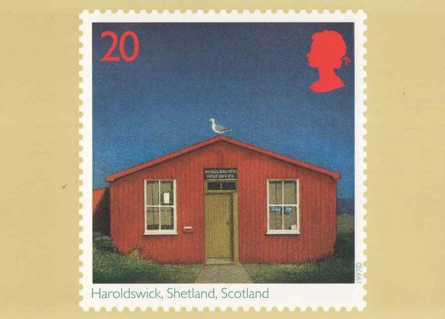 haroldswick shetland post office 161328 A4 Photo Print