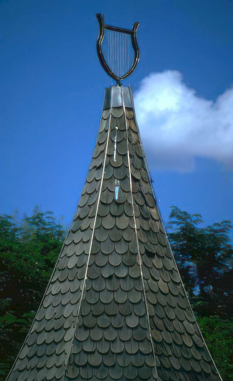 harp pyramid stowe Vintage A4 Photo Print