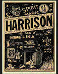 harrison magic poster 1950s Advert A4 Photo Print
