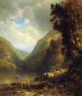 hart william Deer in the Adirondacks Art A4 Photo Print