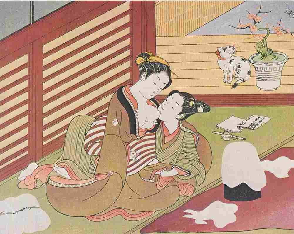 harunobo Lovers Art A4 Photo Print