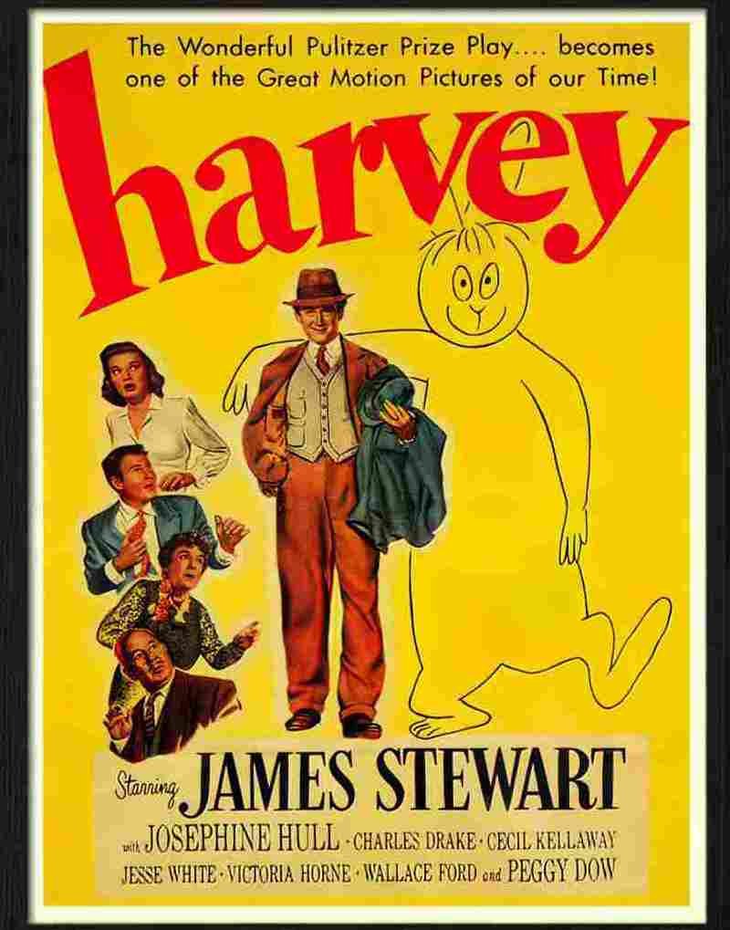 harvey james stewart 1950 movie poster Advert A4 Photo Print