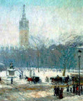 hass Snowstorm Madison Square Art A4 Photo Print