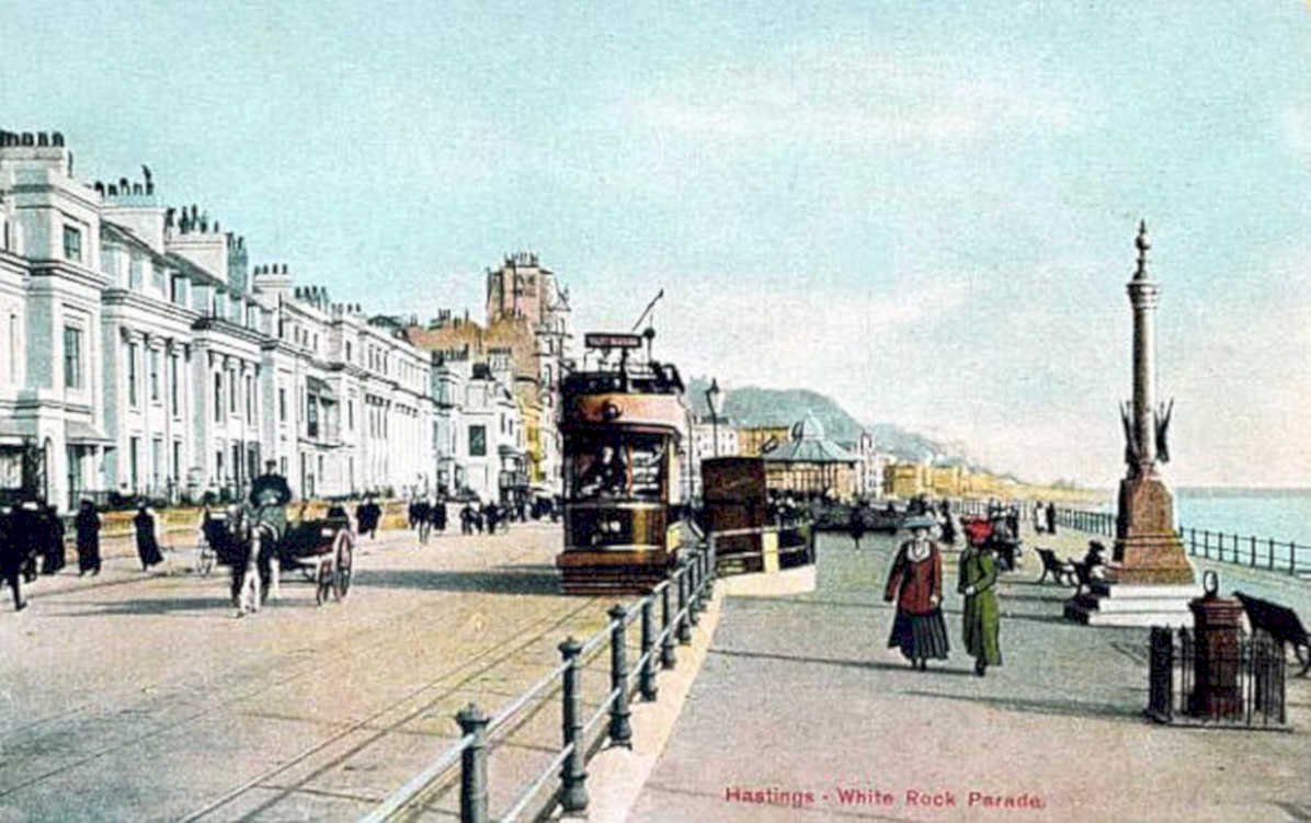hastings white rockVintage 1880s 1900s A4 Photo Print