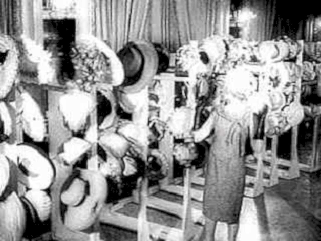 hats display shop1980s 1990s A4 Photo Print