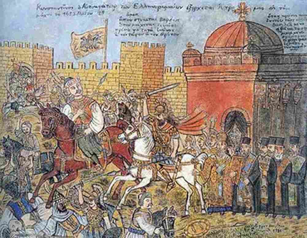 hatzimihail theophilos fall of constantinople Art A4 Photo Print