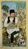 hatzimihail theophilos lyra player from lemnos Art A4 Photo Print