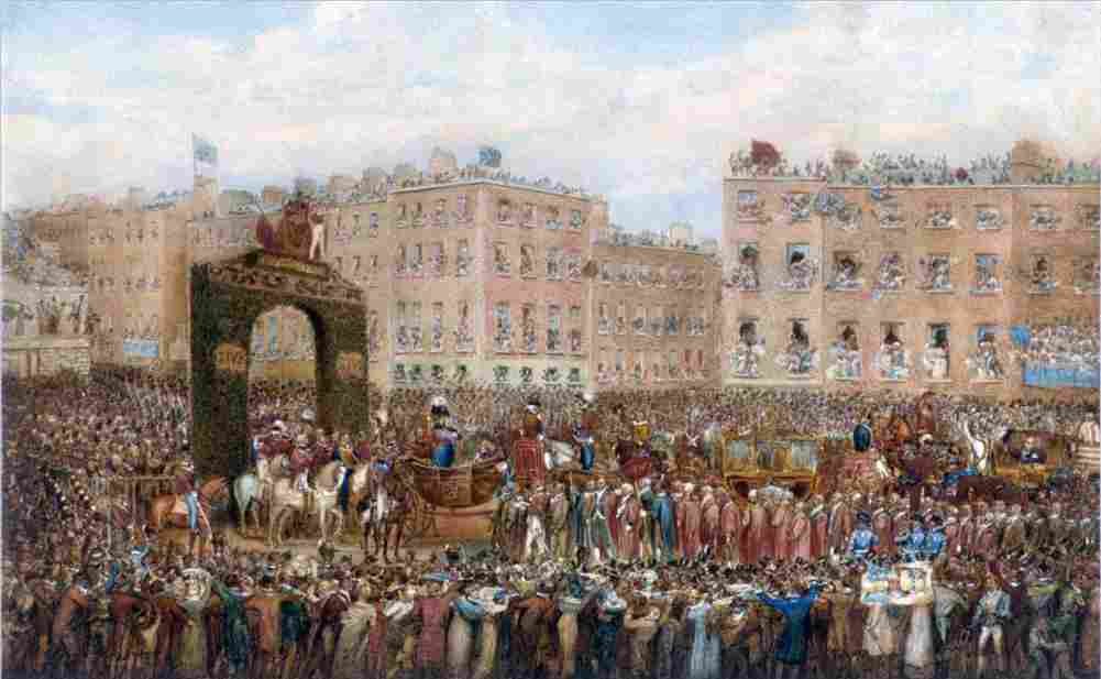 hav Triumphal Entry of George IV into Dublin 1821 Art A4 Photo Print