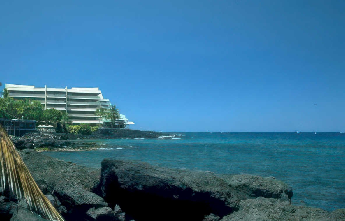 hawaii beach kona 2 Vintage A4 Photo Print