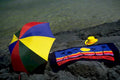 hawaii beach umbrella 1980s 1990s A4 Photo Print