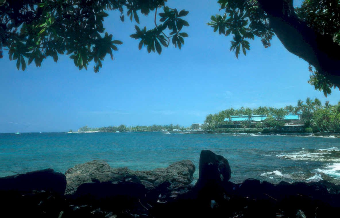 hawaii coastline ocean Vintage A4 Photo Print