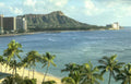 hawaii skyline waikiki Vintage A4 Photo Print