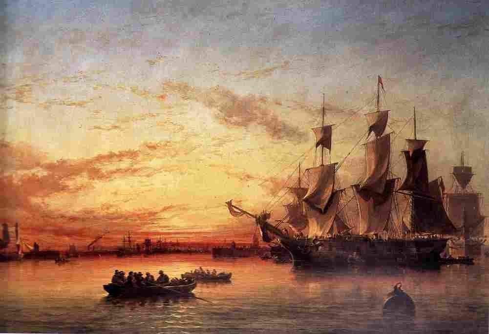 hay An Emigrant Ship Dublin Bay Art A4 Photo Print